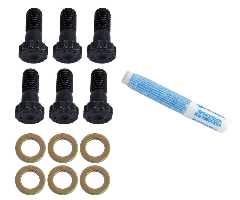 McLeod Racing McLeod Bolt Kit 6 3/8-16 X 1.000in Chromoly - Black Oxide 9/16 Hex Head