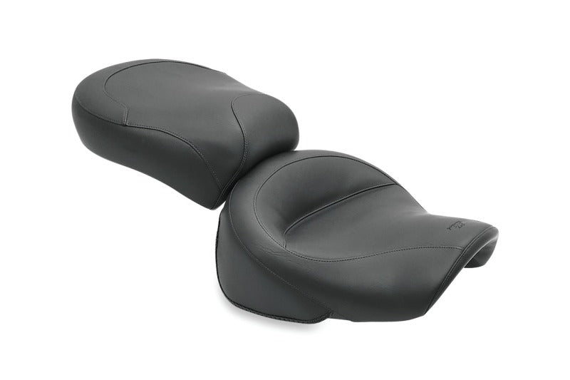 Mustang Motorcycle Mustang 00-08 Kawasaki Vulcan 1500 Classic FI, 00-04 Nomad Fl Std Touring 2PC Seat - Black