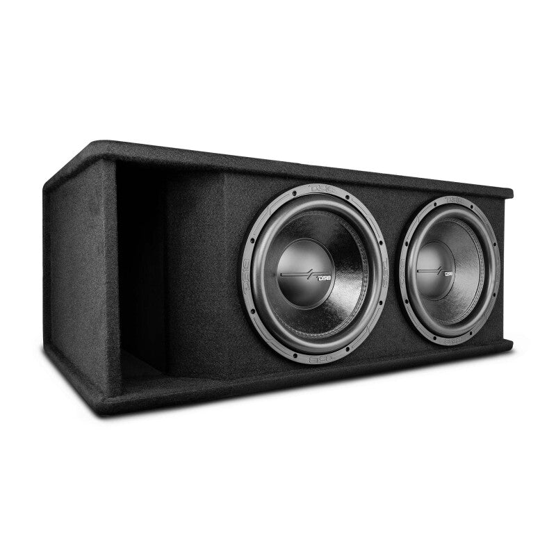DS18 Dual 12in Loaded 1500 Watts RMS 2x ZR12.4D Ported Enclosure w/ Subwoofer