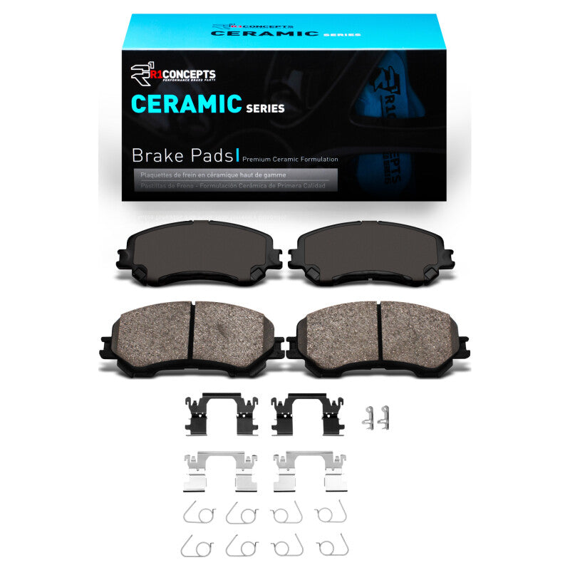 R1 Concepts R1 14-23 Nissan Rogue Front Ceramic Brake Pads & Hardware Kit