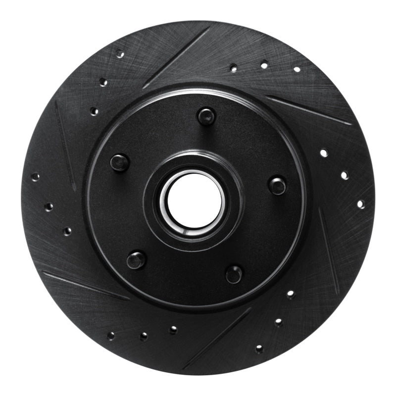 R1 Concepts R1 79-81 Buick Regal Front Left Drilled & Slotted Black Brake Rotor