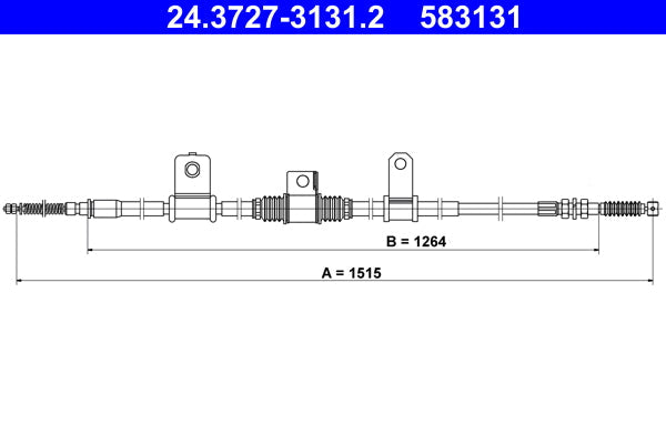 BOSCH 1987482452 Parking Brake Cable Pull
