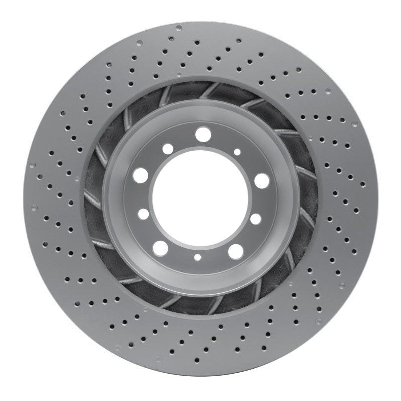DFC 16-23 Porsche 718 Cayman Right Rear Drilled Hi-Carbon Alloy Geomet Coated Rotor