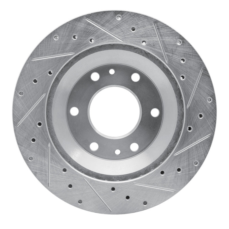 R1 Concepts R1 02-05 Buick Rainier Front Left Drilled & Slotted Silver Brake Rotor
