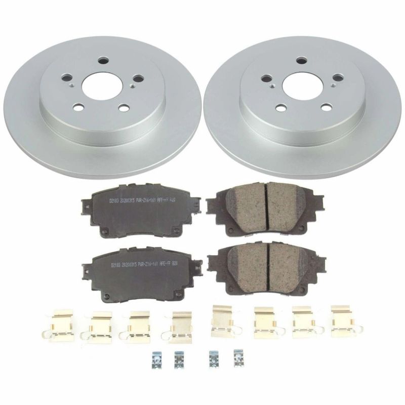 PowerStop Power Stop 2019 Toyota Corolla Rear Z17 Evolution Geomet Coated Brake Kit