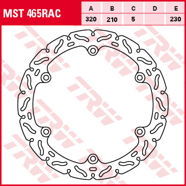 TRW MOTO MST465RAC Brake Disc