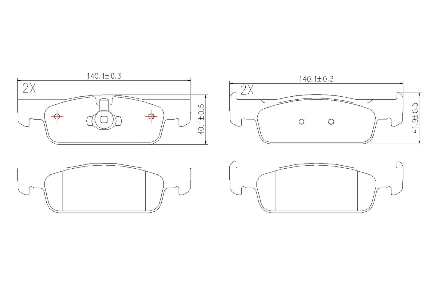 BOGAP R8210129 Brake Pad Set, Disc Brake | ML Performance Car Parts