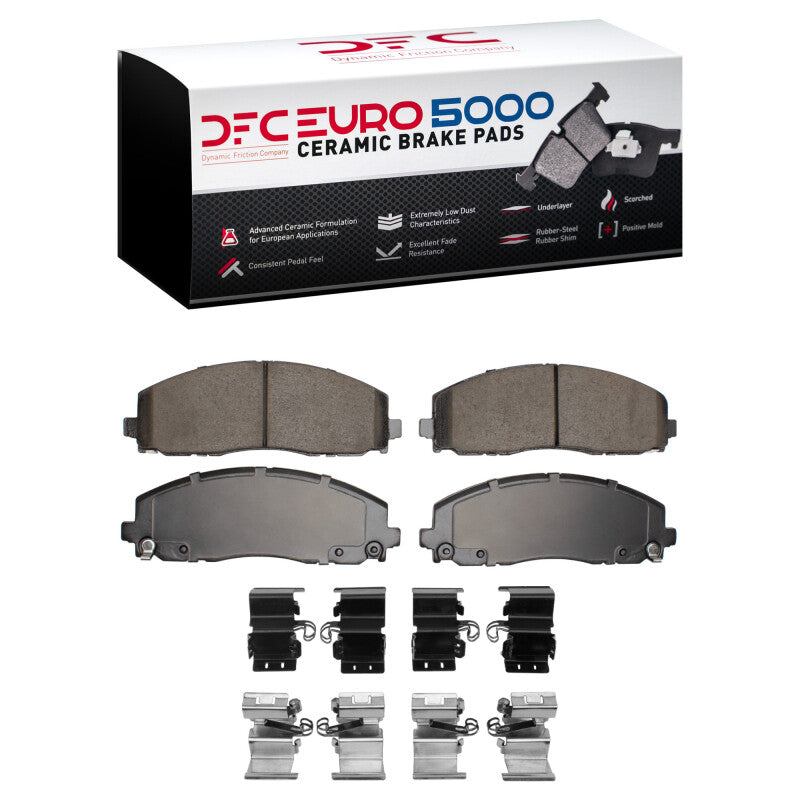 DFC 12-25 Chrysler Town & Country Front Euro 5000 Ceramic Brake Pads and Hardware Kit