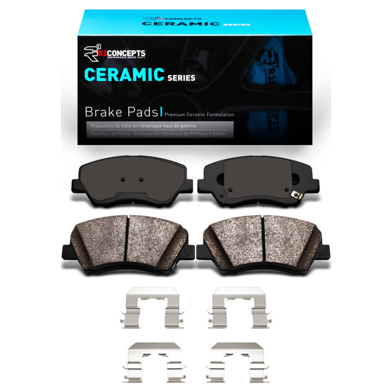 R1 Concepts R1 10-24 Hyundai Elantra Front Ceramic Brake Pads & Hardware Kit