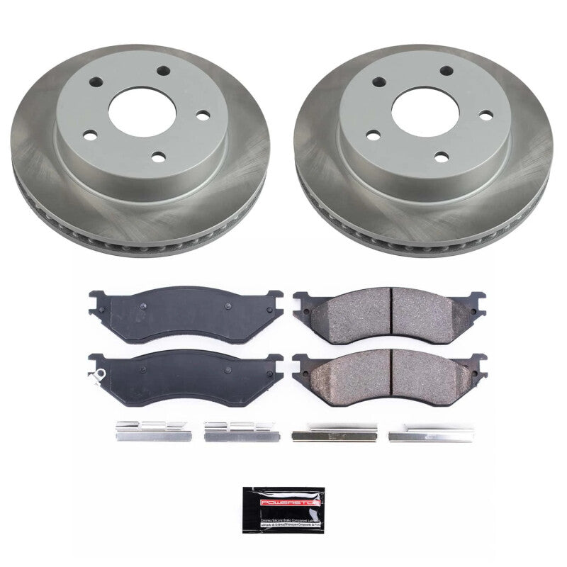 PowerStop Power Stop 00-01 Dodge Ram 1500 Front Semi-Coated Rotor Kit