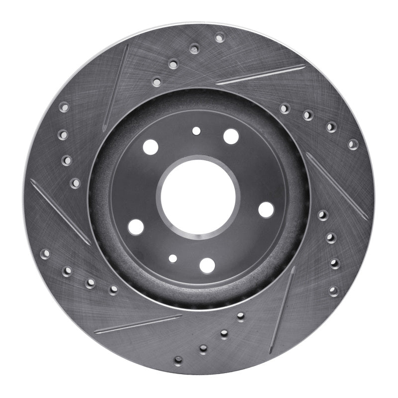 R1 Concepts R1 07-19 Suzuki SX4 S-Cross (Mexico) Front Right Drilled & Slotted Silver Brake Rotor