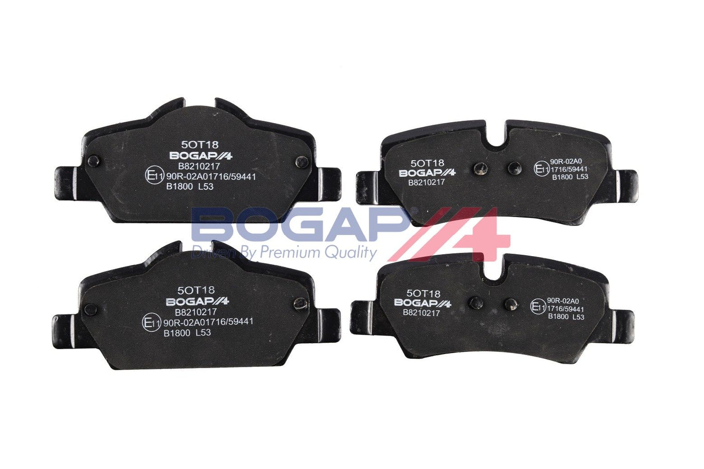 BOGAP B8210217 Brake Pad Set, Disc Brake