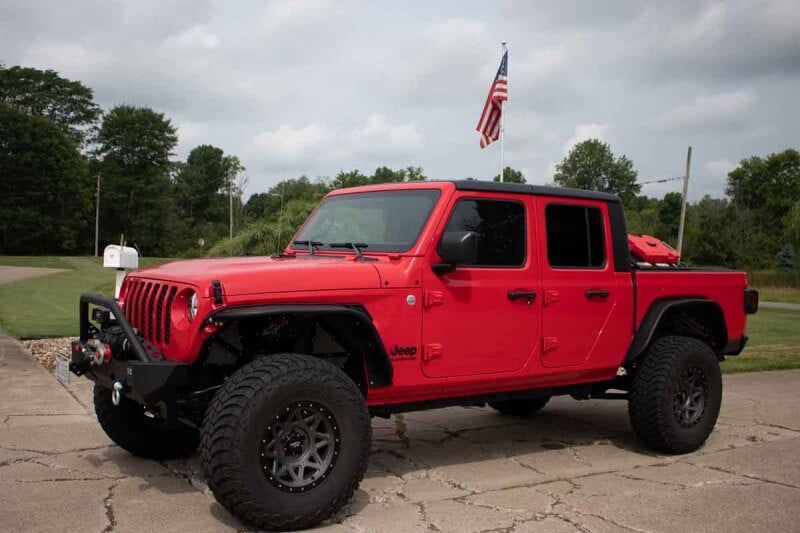Fishbone Offroad 2020+ Jeep Gladiator Bed Storage Rack Steel Powdercoat