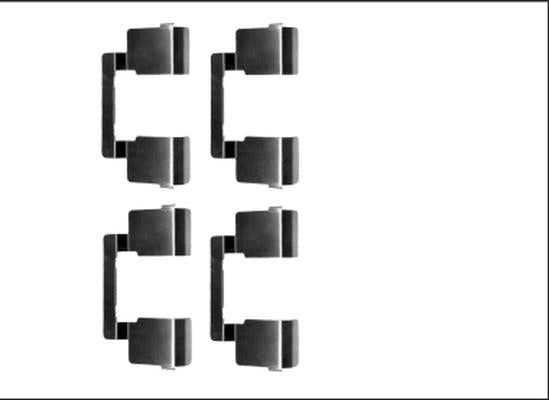 TEXTAR 82539500 Brake Pad Fitting Kit