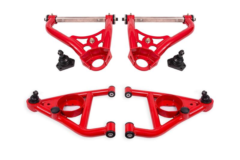 BMR Suspension BMR 67-69 GM F-Body / 68-74 X-Body Non-Adj. Upper & Lower A-Arms (Polyurethane) - Red