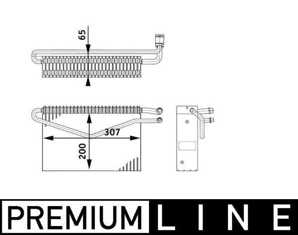 MAHLE AE67000P Air Conditioning Evaporator
