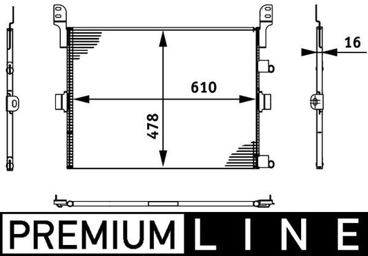 MAHLE AC673000P Air Conditioning Condenser