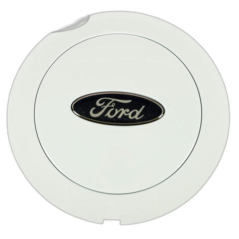 GENUINE FORD 1548194 FIESTA MK6 FUSION ALLOY WHEEL CENTRE CAP WHITE X1 2008-2012