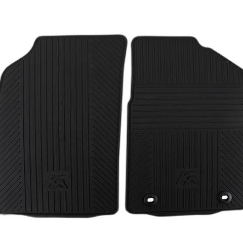 GENUINE FORD 1558510 KA RUBBER FLOOR MATS FRONT, BLACK