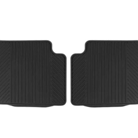 GENUINE FORD 1558529 KA RUBBER FLOOR MATS REAR, BLACK