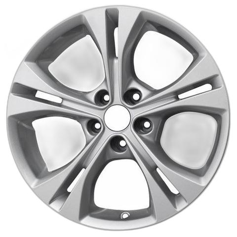 GENUINE FORD 1775346 x4 SET OF 4 MONDEO ALLOY WHEEL 17" 5 X 2-SPOKE DESIGN, SPARKLE SILVER 09/2010 - 08/2014