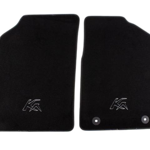 GENUINE FORD 1806152 KA VELOUR FLOOR MATS FRONT, BLACK