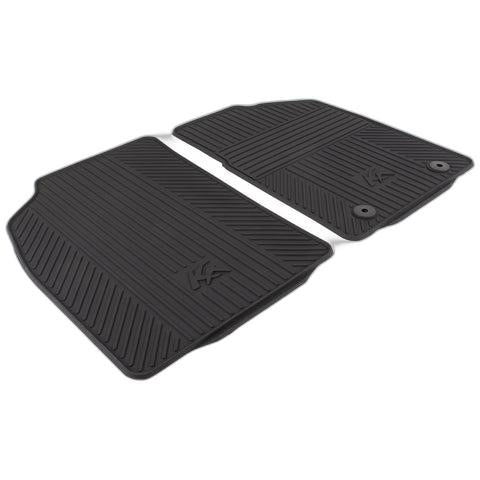 GENUINE FORD 1806156 KA RUBBER FLOOR MATS FRONT, BLACK