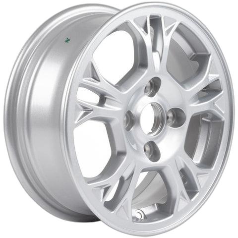 GENUINE FORD 1807827 FIESTA MK7 MK8 14" 5X2 SPOKE SILVER ALLOY WHEEL 5.5JX14