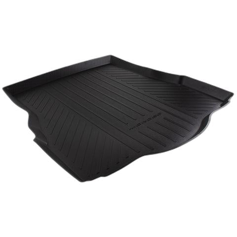 GENUINE FORD 1865997 MONDEO REAR RUBBER BOOT LINER, BLACK WITH MONDEO LOGO, FOR VEHICLE WITH MINI SPARE WHEEL OR TYRE REPAIR KIT, 2014 - ONWARDS