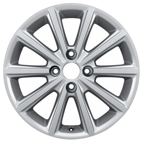 GENUINE FORD 1895799 x4 SET OF 4 FIESTA ALLOY WHEEL 16" 10-SPOKE DESIGN, SPARKLE SILVER 11/2012 - 06/2017