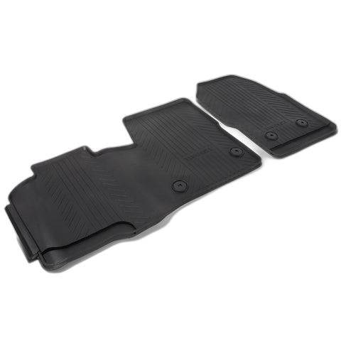 GENUINE FORD 2047030 TRANSIT AND TRANSIT CUSTOM RUBBER FLOOR MATS FRONT, BLACK, MANUAL TRANSMISSION ONLY