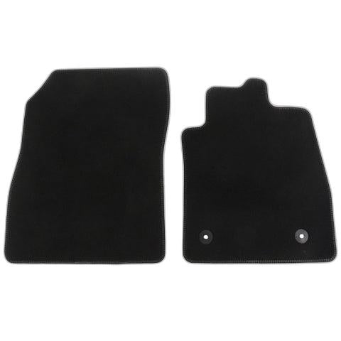 GENUINE FORD 2193990 FIESTA & FIESTAVAN PREMIUM VELOURS FLOOR MATS FRONT, VIGNALE DESIGN, WITH METAL GREY STITCHING