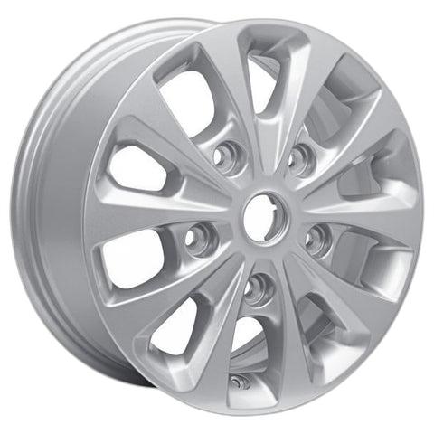 GENUINE FORD 2221673 x4 SET OF 4 TOURNEO CUSTOM - TRANSIT CUSTOM ALLOY WHEEL 16" 10-SPOKE DESIGN, SPARKLE SILVER, 2018 - 2021