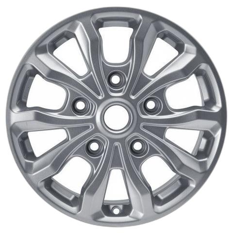 GENUINE FORD 2221797 x4 SET OF 4 TOURNEO CUSTOM - TRANSIT CUSTOM ALLOY WHEEL 17" 10-SPOKE DESIGN, SPARKLE SILVER, 2018 - 2021
