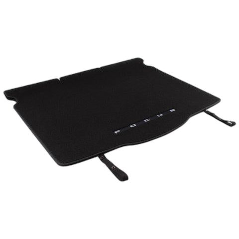GENUINE FORD 2230218 FOCUS BOOT LINER LOAD COMPARTMENT MAT, BLACK WITH FOCUS LOGO, 2018 - ONWARD