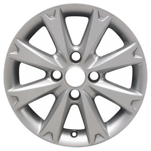 GENUINE FORD 2237332 x4 SET OF 4 FIESTA ALLOY WHEEL 15" 8-SPOKE DESIGN SILVER 2008 - 2012