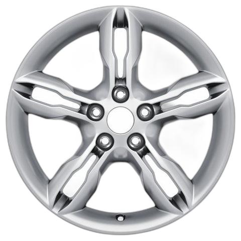 GENUINE FORD 2237361 x4 SET OF 4 FOCUS ST - FOCUS - C-MAX ALLOY WHEEL 17" 5 X 2-SPOKE DESIGN, LUSTER NICKLE, 2010 - 2018