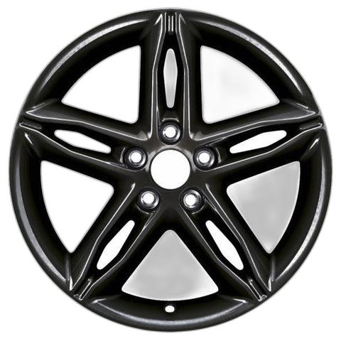 GENUINE FORD 2237381 x4 SET OF 4 FOCUS ST - FOCUS - C-MAX ALLOY WHEEL 17" 5 X 2-SPOKE DESIGN, ABSOLUTE BLACK, 2014 - 2021
