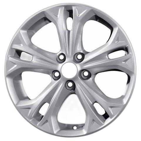 GENUINE FORD 2238222 x4 SET OF 4 GALAXY - S-MAX ALLOY WHEEL 17" 5-SPOKE Y DESIGN, SILVER, 2010 - 2015