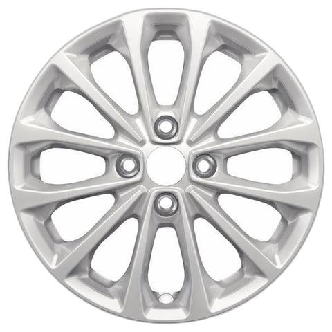 GENUINE FORD 2238315 x4 SET OF 4 FIESTA ALLOY WHEEL 16" 12-SPOKE DESIGN, SPARKLE SILVER 11/2012 - 06/2017