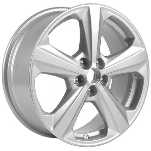 GENUINE FORD 2238327 ALLOY WHEEL 18" 5-SPOKE DESIGN, SPARKLE SILVER