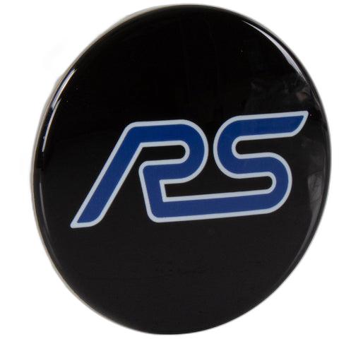 GENUINE FORD 2242306 FOCUS MK3 RS ALLOY WHEEL CENTRE CAP BLACK RS LOGO 2017-