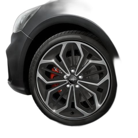 GENUINE FORD 2246334 x4 SET OF 4 FOCUS ALLOY WHEEL 18" 5 X 2-SPOKE DESIGN, LUSTER NICKEL 04/2018 -
