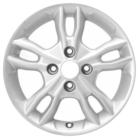 GENUINE FORD 2260969 x4 SET OF 4 FIESTA ALLOY WHEEL 15" 5 X 2-SPOKE DESIGN, FROZEN WHITE 11/2012 - 06/2017