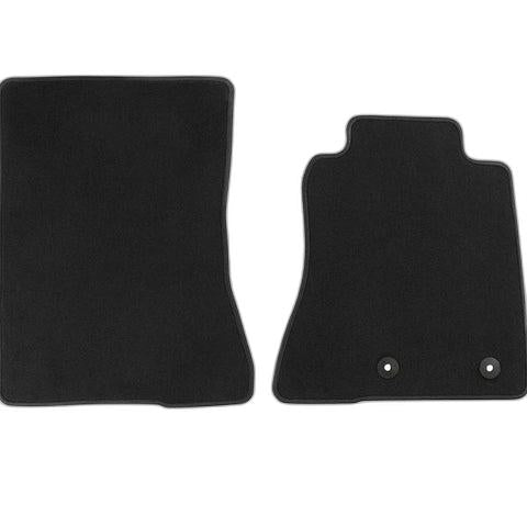 GENUINE FORD 2428455 MUSTANG VELOUR FLOOR MATS BLACK, FRONT