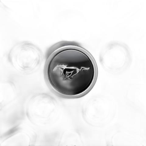 GENUINE FORD 2449776 MUSTANG CENTER CAP WITH MUSTANG LOGO