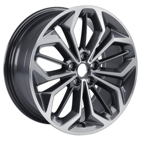 GENUINE FORD 2540808 FOCUS ALLOY WHEEL 18" 5 X 2-SPOKE DESIGN, PEARL GREY MACHINED