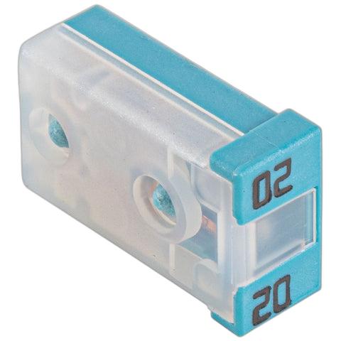 GENUINE FORD 5218975 20 AMP 32 VOLT INLINE FUSE CIRCUIT BREAKER BLADE LIGHT BLUE