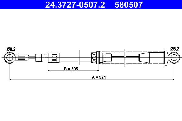 BOSCH 1987477645 Parking Brake Cable Pull