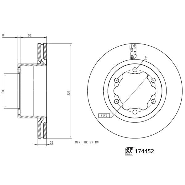 FEBI BILSTEIN FE174452 Brake Disc